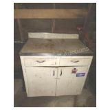 Vintage 2-drawer 2-door storage cabinet