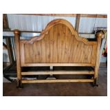 Elegant king size wood headboard