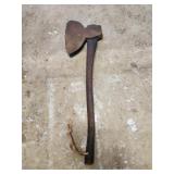 Antique vintage hewing ax