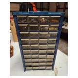 40 DRAWER ORGANIZER WITH CONTENTS - RIVETS, WIRE