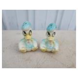 Vintage Donald Duck salt pepper shaker set