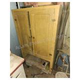 Antique vintage 2-door project storage cabinet,