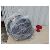Bag of decorative plastic dishware, ideal for