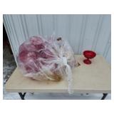 Bag of decorative plastic dishware, ideal for