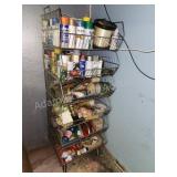 Heavy duty wire rolling storage rack with