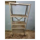 Heavy duty metal storage shelving unit, 12x24x56