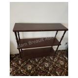 Vintage 3-tier wood bookshelf, 9.5 x