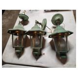 3 DECORATIVE HANGING OUTDOOR LIGHTS