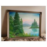 Custom painted oil painting by Frank Ordiway,