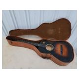 Vintage GEIB Economo acoustic guitar and case