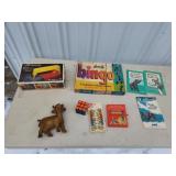 Assorted toys, games, books, puzzles