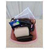 Assorted billfolds, wallets, clutch purse,
