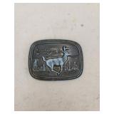 Vintage Remington Arms whitetail deer belt buckle
