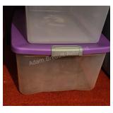 15 gallon Clearview latch lid storage tote