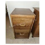 Modern fiberboard rolling 2-drawer filing
