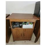 Modern fiberboard rolling storage cabinet with