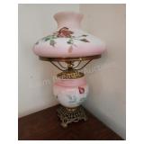 Vintage hurricane style electric table lamp