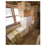 APPROX 17 BOXES DECORATIVE PLASTIC GLASSWARE,