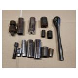 ASSORTED RATCHET AND SOCKETS