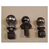 3 TOW HITCH BALLS - 2 5/16 IN, 2 IN, 2 IN