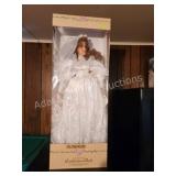 Crowne fine porcelain collector doll, 26 in tall,