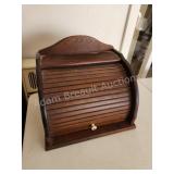 Vintage wooden breadbox