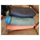 3 VARIOUS QUILTED MOVING BLANKETS