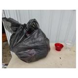 Bag of decorative plastic dishware, ideal for