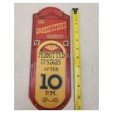 2 vintage novelty wooden signs