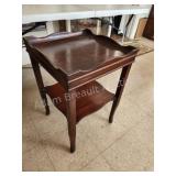 Antique vintage wooden Square side table,
