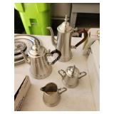 4 pc Matawa Holland real pewter teapot set 4 pc Matawa Holland real pewter teapot set