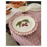 2 pcs decorative pottery - pie plate, bowl 2 pcs decorative pottery - pie plate, bowl
