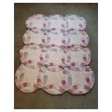 Vintage antique lap quilt, 42x54 Vintage antique lap quilt, 42x54