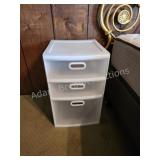 Sterilite plastic 3-drawer storage Sterilite plastic 3-drawer storage