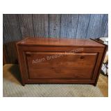 Solid wood single door media storage cabinet, 33.5 Solid wood single door media storage cabinet, 33.5