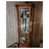 Modern decorative corner lighted curio cabinet Modern decorative corner lighted curio cabinet