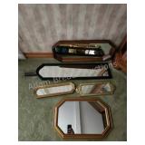 Assorted vintage wall mirrors Assorted vintage wall mirrors