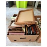 Box of assorted picture frames Box of assorted picture frames