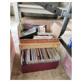 2 boxes assorted music CDs, various artists and 2 boxes assorted music CDs, various artists and