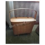 Longaberger flip top storage basket Longaberger flip top storage basket