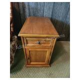 Modern wooden side table with storage and Modern wooden side table with storage and