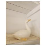 Large glazed ceramic goose figurine Large glazed ceramic goose figurine