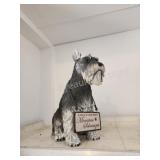 Plastic resin Miniature Schnauzer lawn ornament Plastic resin Miniature Schnauzer lawn ornament