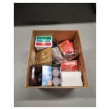 Box of assorted incandescent and led light bulbs, Box of assorted incandescent and led light bulbs,