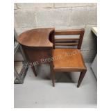 Antique vintage telephone desk, 15.5x 29x 29.25 Antique vintage telephone desk, 15.5x 29x 29.25