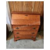 Vintage solid wood locking drop down 3-drawer Vintage solid wood locking drop down 3-drawer