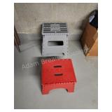 2 plastic folding step stools 2 plastic folding step stools
