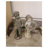 2 concrete lawn ornaments 2 concrete lawn ornaments