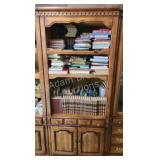Vintage lighted curio storage cabinet, cabinet Vintage lighted curio storage cabinet, cabinet