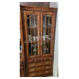 Vintage lighted curio storage cabinet, cabinet Vintage lighted curio storage cabinet, cabinet